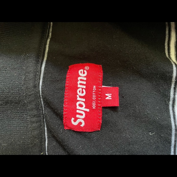 Supreme striped cotton polo - Picture 7 of 8